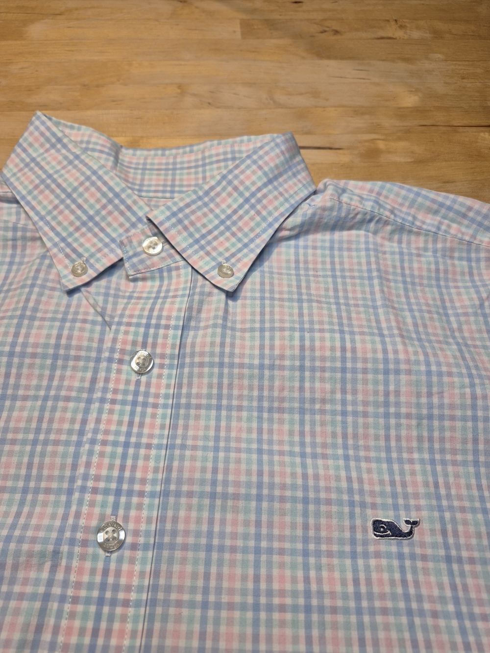 Vineyard Vines Classic Button-Down in Pastel Plaid